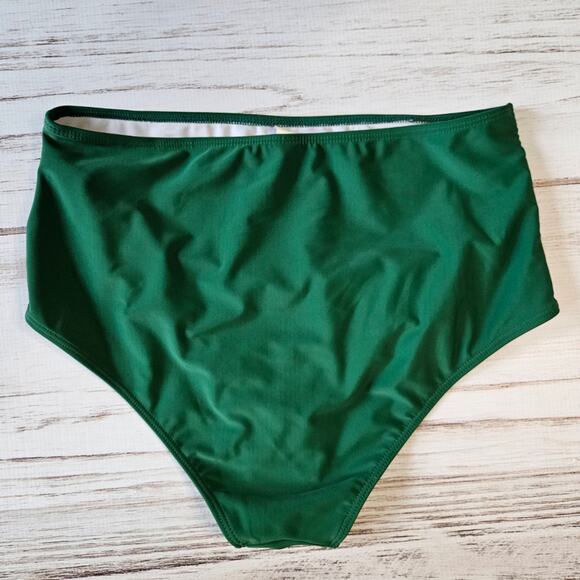 Shein Tropical Print 2 piece Flutter High Waist Bikini sz Large - Picture 4 of 4